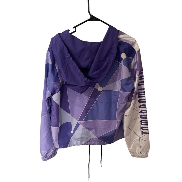 Disney Jacket Womens Medium Purple Magic Kingdom Tomorrowland Full Zip Coat - Picture 2 of 16